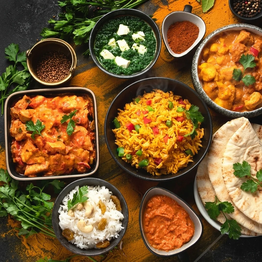 Palak paneer, butter chicken and North Indian curries served at Dil Tak Indian Cuisine and Bar in downtown Toronto
