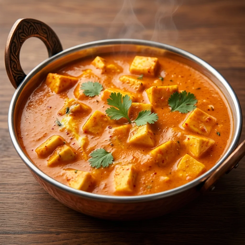 Shahi paneer cubes in a rich, creamy tomato gravy at Dil Tak Indian Cuisine and Bar, Toronto