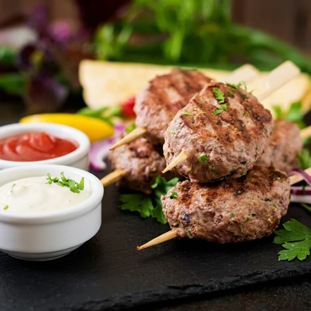 Galouti kebab starter plated at Dil Tak Indian Cuisine and Bar near Union Station Toronto